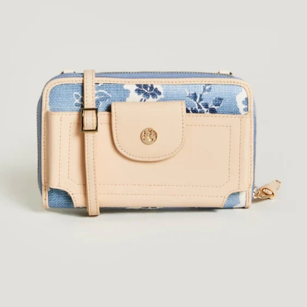 Spartina 449 Women's Multi-Phone Wallet Crossbody Peeples Song Pattern
